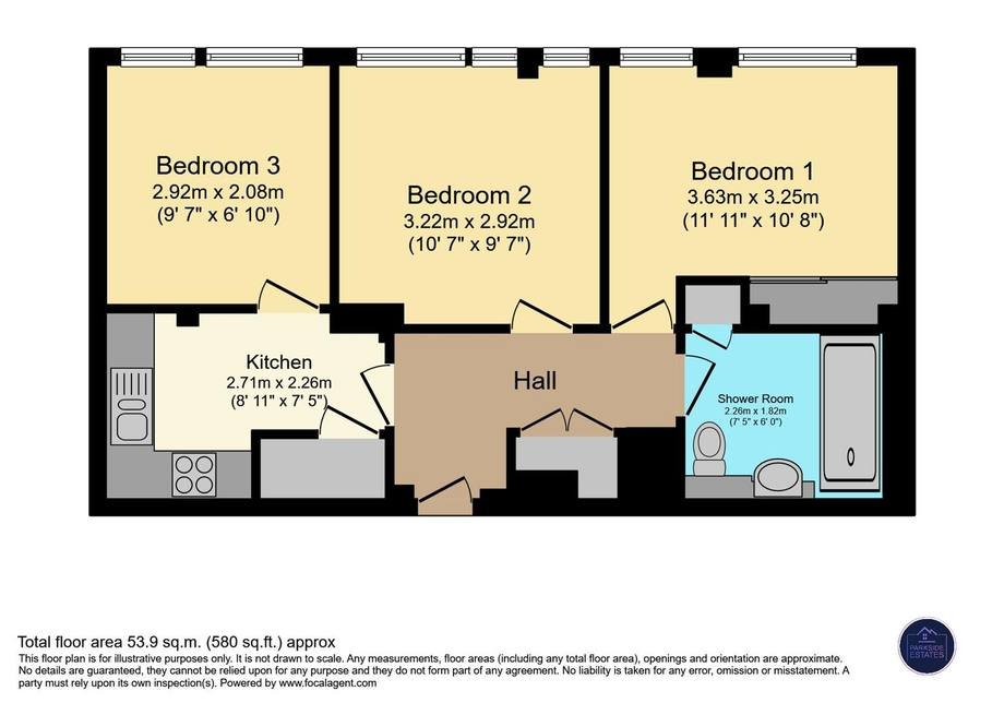 Floor plan of Grafton Way, London, WC1E 6DY